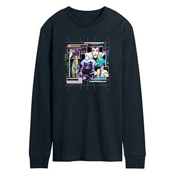 Disney Villains Men's Group Long Sleeve Graphic Tee