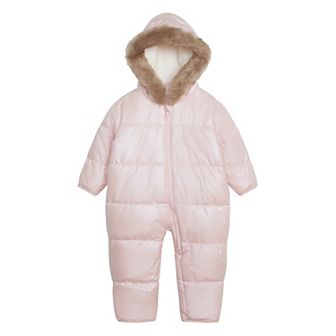 Baby Girl Carter's Faux Fur-Lined Hooded Snowsuit