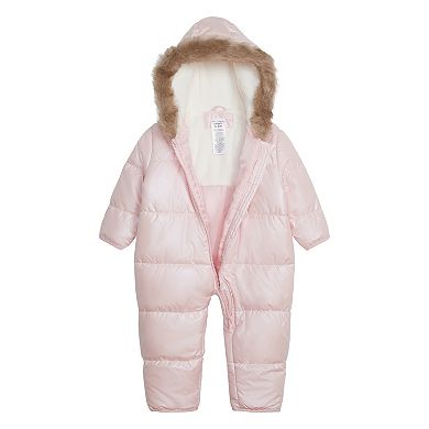 Baby Girl Carter's Faux Fur-Lined Hooded Snowsuit