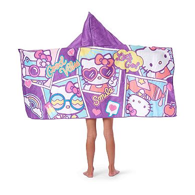 Kids' Hello Kitty Let's Go Hooded Beach Towel