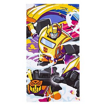 Kids' Transformers Neon Smoke Beach Towel