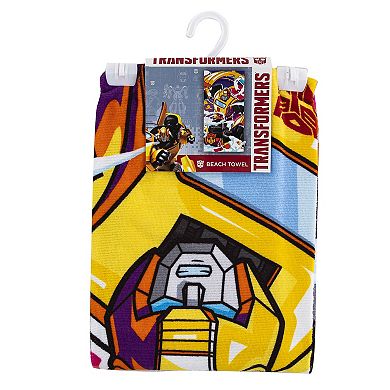 Kids' Transformers Neon Smoke Beach Towel