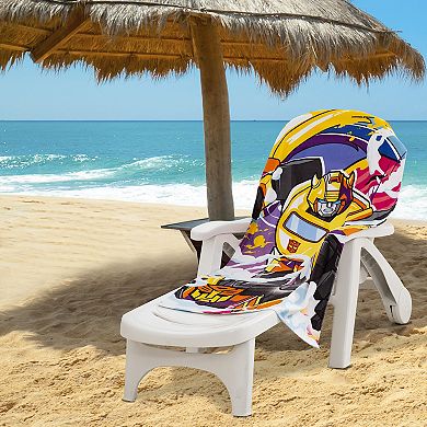 Kids' Transformers Neon Smoke Beach Towel