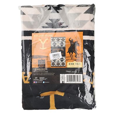 Yellowstone Geometric Stripe Beach Towel
