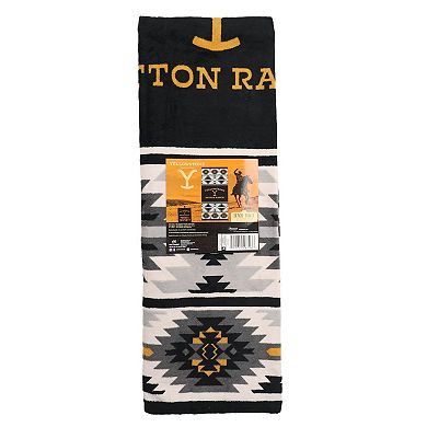 Yellowstone Geometric Stripe Beach Towel