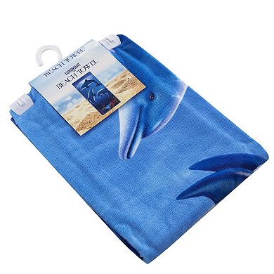 Dolphin Play Beach Towel - 30" x 60"