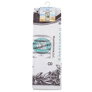Dollar Bill Beach Towel - 30" x 60"