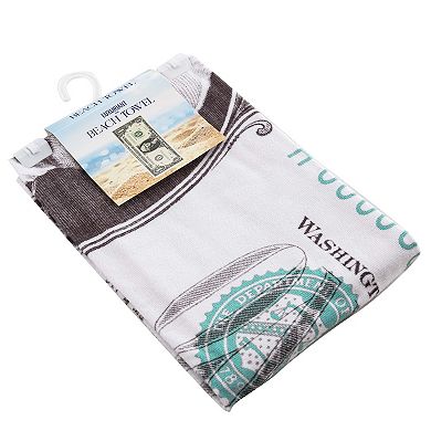 Dollar Bill Beach Towel - 30" x 60"