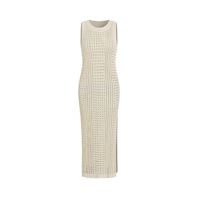 Women's Cupshe Sleeveless Perforated Maxi Swim Cover Up