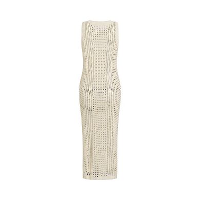 Women's Cupshe Sleeveless Perforated Maxi Swim Cover Up