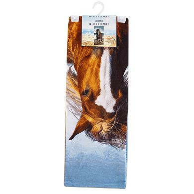 Running Horse Beach Towel - 30" x 60"