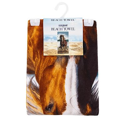 Running Horse Beach Towel - 30" x 60"