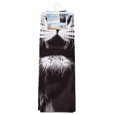 White Tiger Face Beach Towel