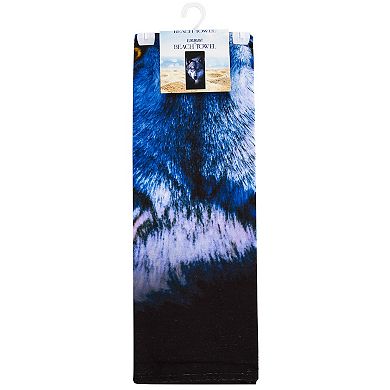 Wolf Stare Beach Towel