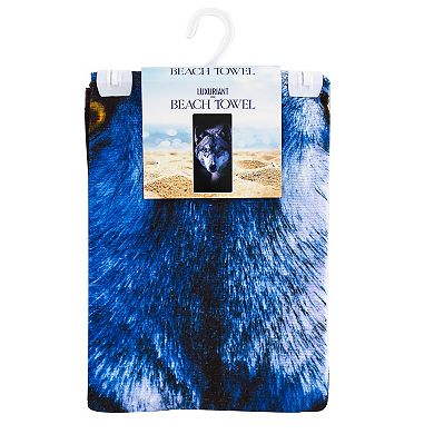 Wolf Stare Beach Towel