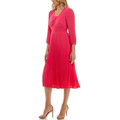 nanette lepore long sleeve dress Nanette Nanette Lepore Women's Pleated Dress with Tie String, Nanette Navy,  2 at Amazon Women's Clothing store
