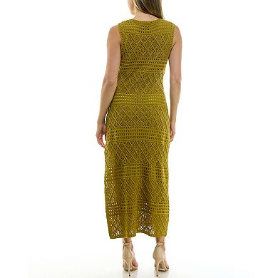 Women's Taylor Crochet Tie Neck Dress