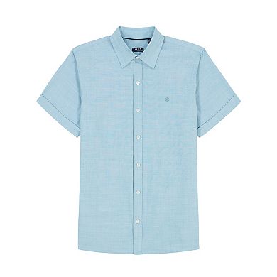 Men's IZOD Madras Short Sleeve Button Down Shirt