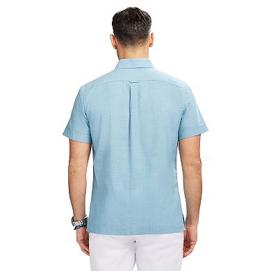 Men's IZOD Madras Short Sleeve Button Down Shirt