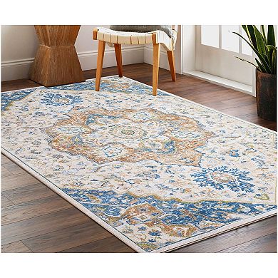 Concord Global Eden Center Medallion Area Rug