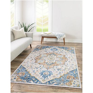 Concord Global Eden Center Medallion Area Rug