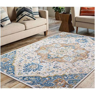 Concord Global Eden Center Medallion Area Rug