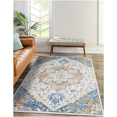 Concord Global Eden Center Medallion Area Rug