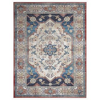 Concord Global Eden Ocean Medallion Area Rug