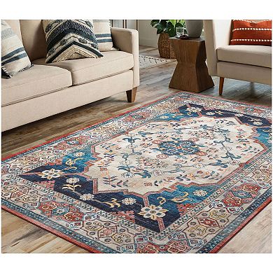 Concord Global Eden Ocean Medallion Area Rug