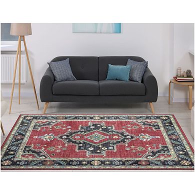 Concord Global Eden Heriz Medallion Area Rug