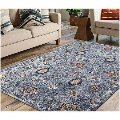 Concord Global Eden Pelmut Garden Washable Area Rug
