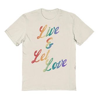 Men's COLAB89 by Threadless Live Let Love Pride Graphic Tee