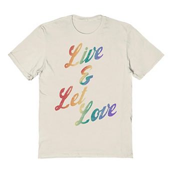 Men's COLAB89 Live And Let Love Pride Graphic Tee