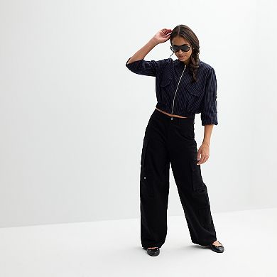 Juniors' Tinseltown Ripstop Baggy Cargo Pants