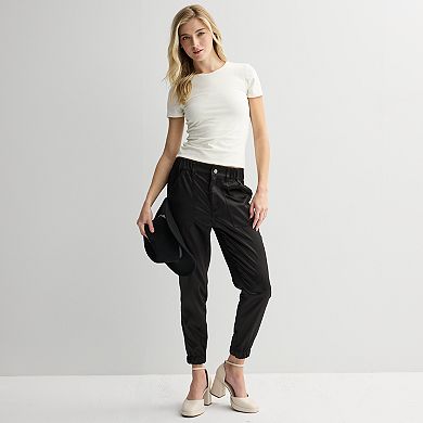 Juniors' Tinseltown Satin Carpenter Joggers
