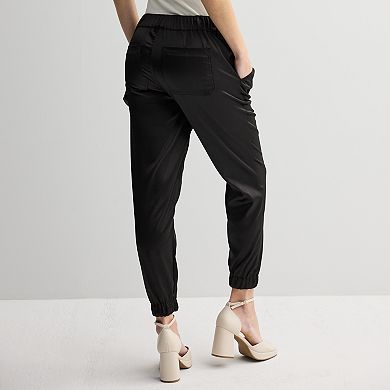 Juniors' Tinseltown Satin Carpenter Joggers