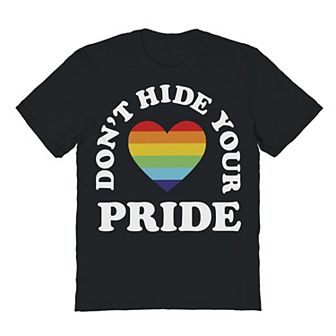 Men's COLAB89 Dont Hide Your Pride Pride Graphic Tee