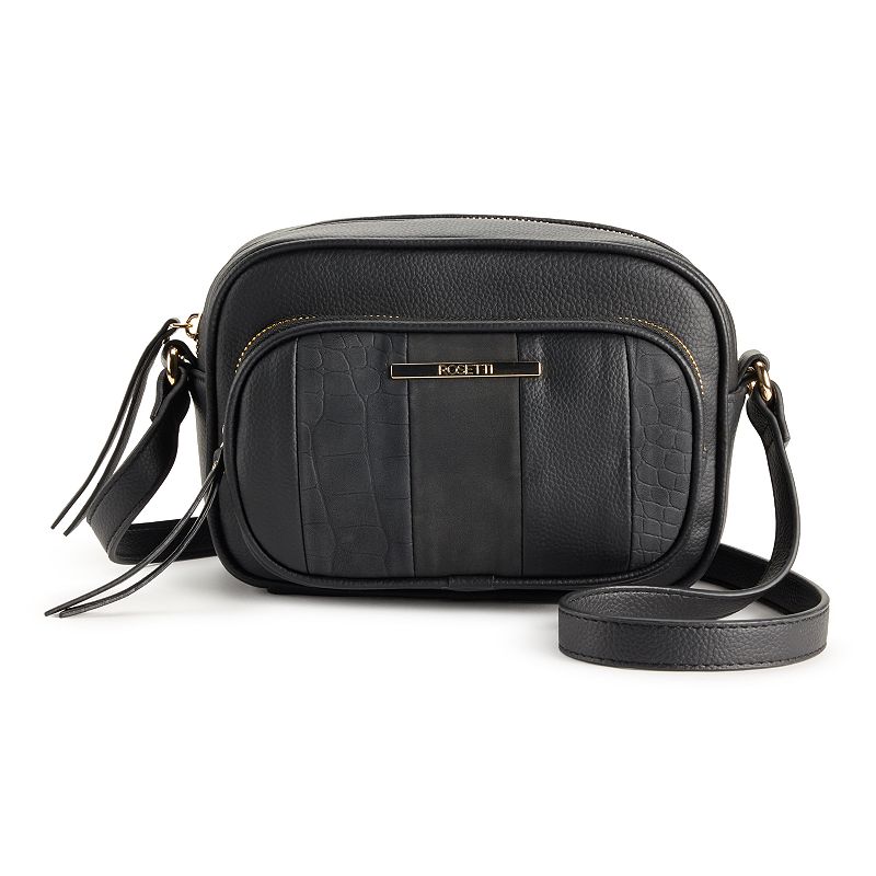 Rosetti Olivia Camera Crossbody Bag, Black Colorblock