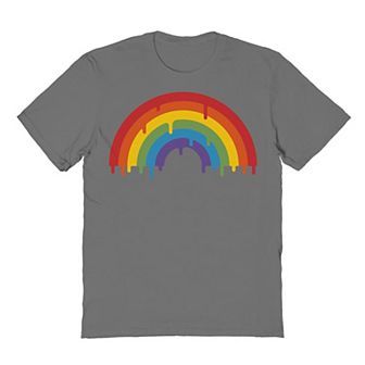 Men's COLAB89 by Threadless Melting Rainbow Pride Graphic Tee