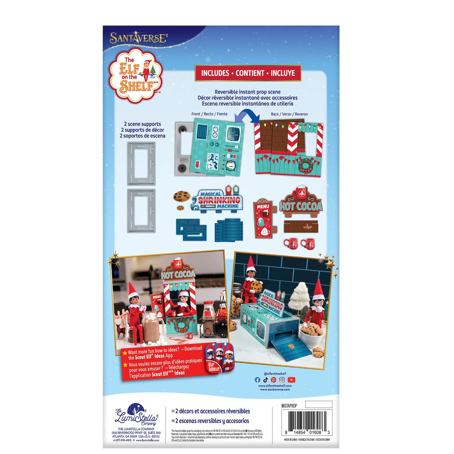 The Elf On The Shelf Polar Props Insta-Moment Pop-Up Scenes – 3-Pack Instant Elf Backdrops (Scout Elf Not Included
