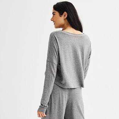 Juniors' SO® Cropped Hacci Cardigan