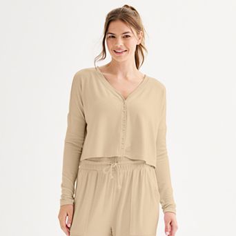 Juniors' SO® Cropped Hacci Cardigan