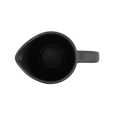 Everyday Decor Black Rustic Ceramic Pitcher