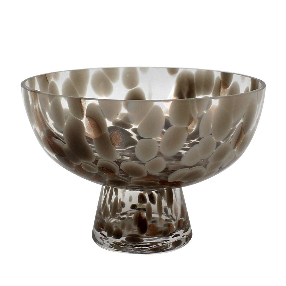 Everyday Decor Confetti Glitter Glass Bowl