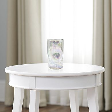 Everyday Decor Iridescent Bubble Glass Vase Table Decor