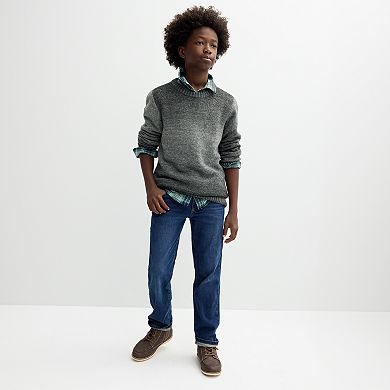 Boys 8-20 Sonoma Goods For Life Ombre Crewneck Sweater in Regular & Husky