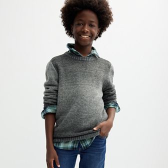 Boys 8-20 Sonoma Goods For Life® Ombre Crewneck Sweater in Regular & Husky