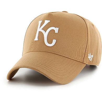 Men's '47 Khaki Kansas City Royals Ballpark MVP A-Frame Adjustable Hat