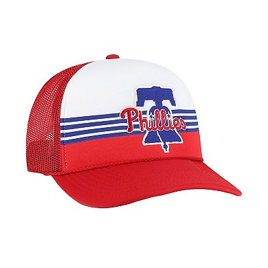 Men's '47 Red Philadelphia Phillies Lift Off Foam Front Mesh Trucker Adjustable Hat