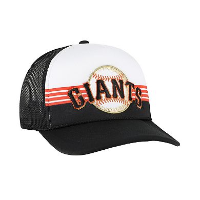 Men's '47 Black San Francisco Giants Lift Off Foam Front Mesh Trucker Adjustable Hat